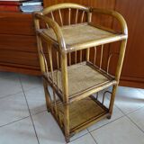 Vintage rattan and wicker laying floor