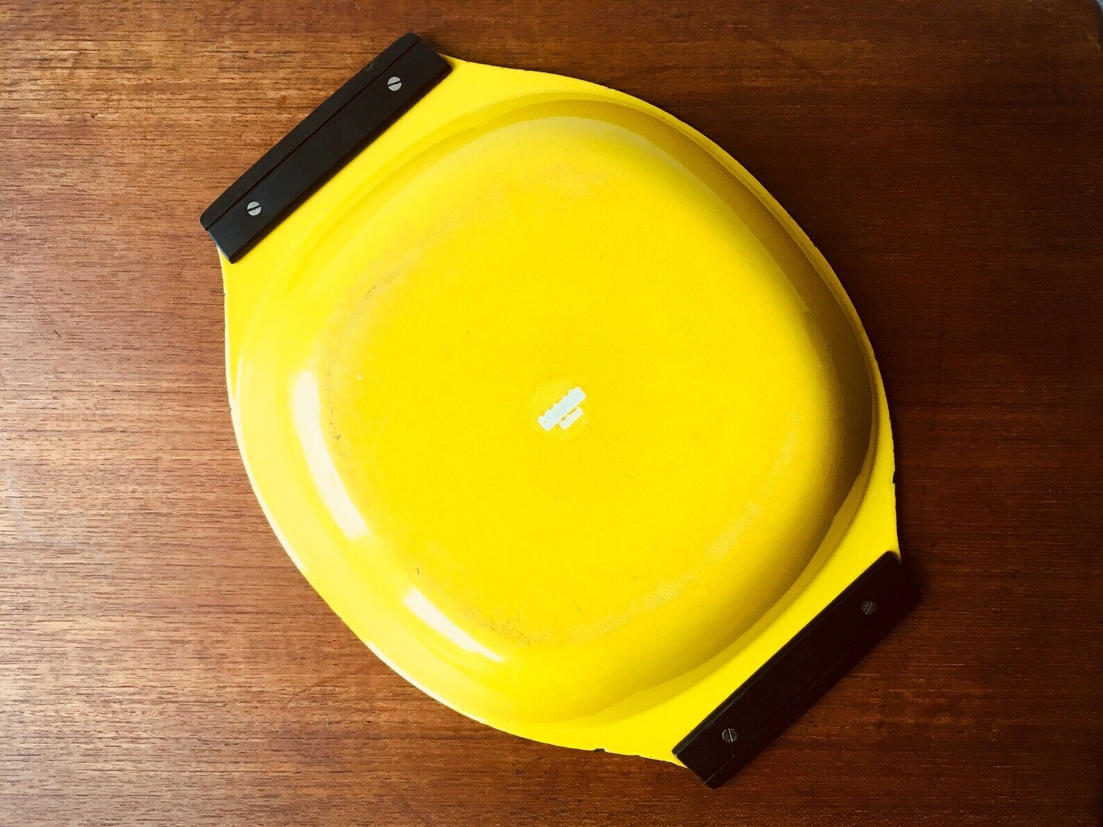 Large Vintage Cathrineholm Enamel bowl / dish / Roasting pan, Mid Century Enamel Cookware