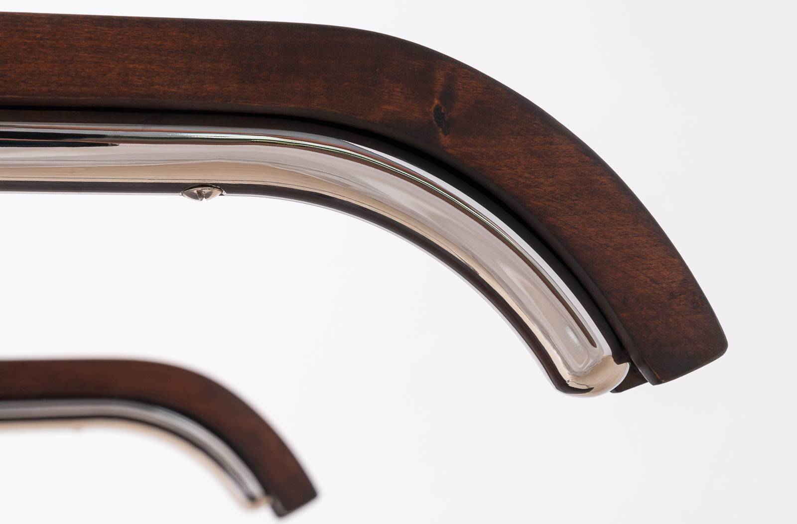Set of 4 Bauhaus Dining Chairs, designed by Mart Stam, Tubular Steel Base