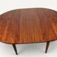 Table de repas extensible en teck, années 1960