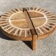 Coffee table Roger Capron ceramic top model Vintage coffee bean 1960
