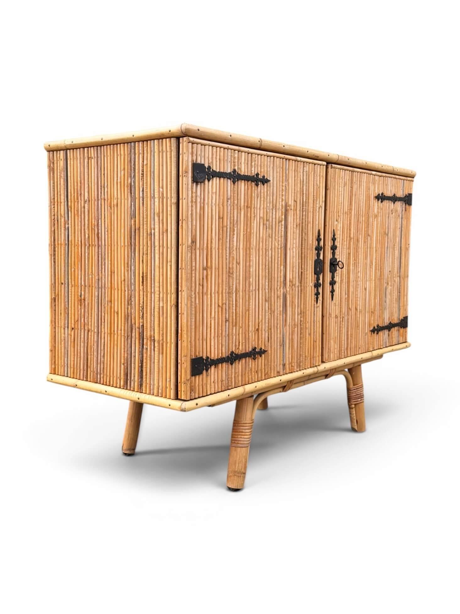 Bamboo and rattan buffet Audoux Minet