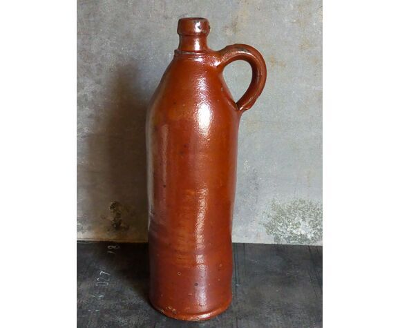 High bottle Art-popular heavy earth enamelled late nineteenth