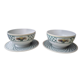 Pair of ceramic glass bowls Villeroy Boch Model Basket