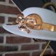 Vintage brass capeline lamp