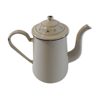 Cafetière émaillée crème 2 litre