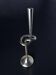 XL knotted candlestick in solid aluminium, Italy, 1980