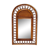 Vintage bamboo mirror 35x55cm