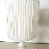 Alabaster and wool lamp