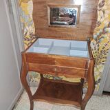 Side desk, Creative leisure table in varnished blond wood 1920