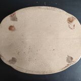 Assiette de service ancienne, ou "jardinière" en faïence de La Rochelle, 18th