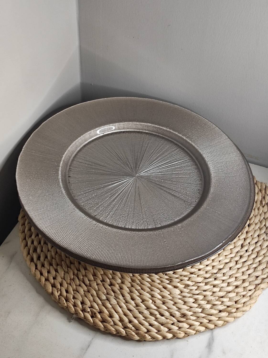 Silver plated dinner plates