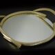 Gilded Rope Serving Tray, French Mirror Tray, Drinks Tray