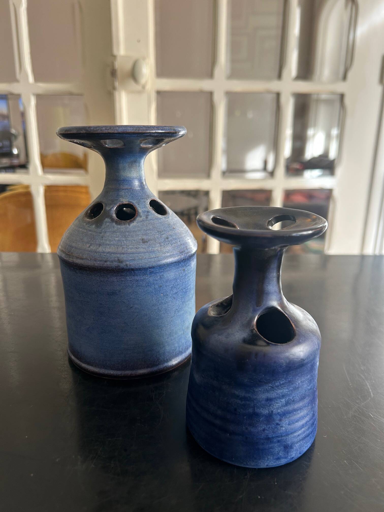 pair of Salins ceramic vases