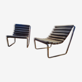 Boudin armchairs