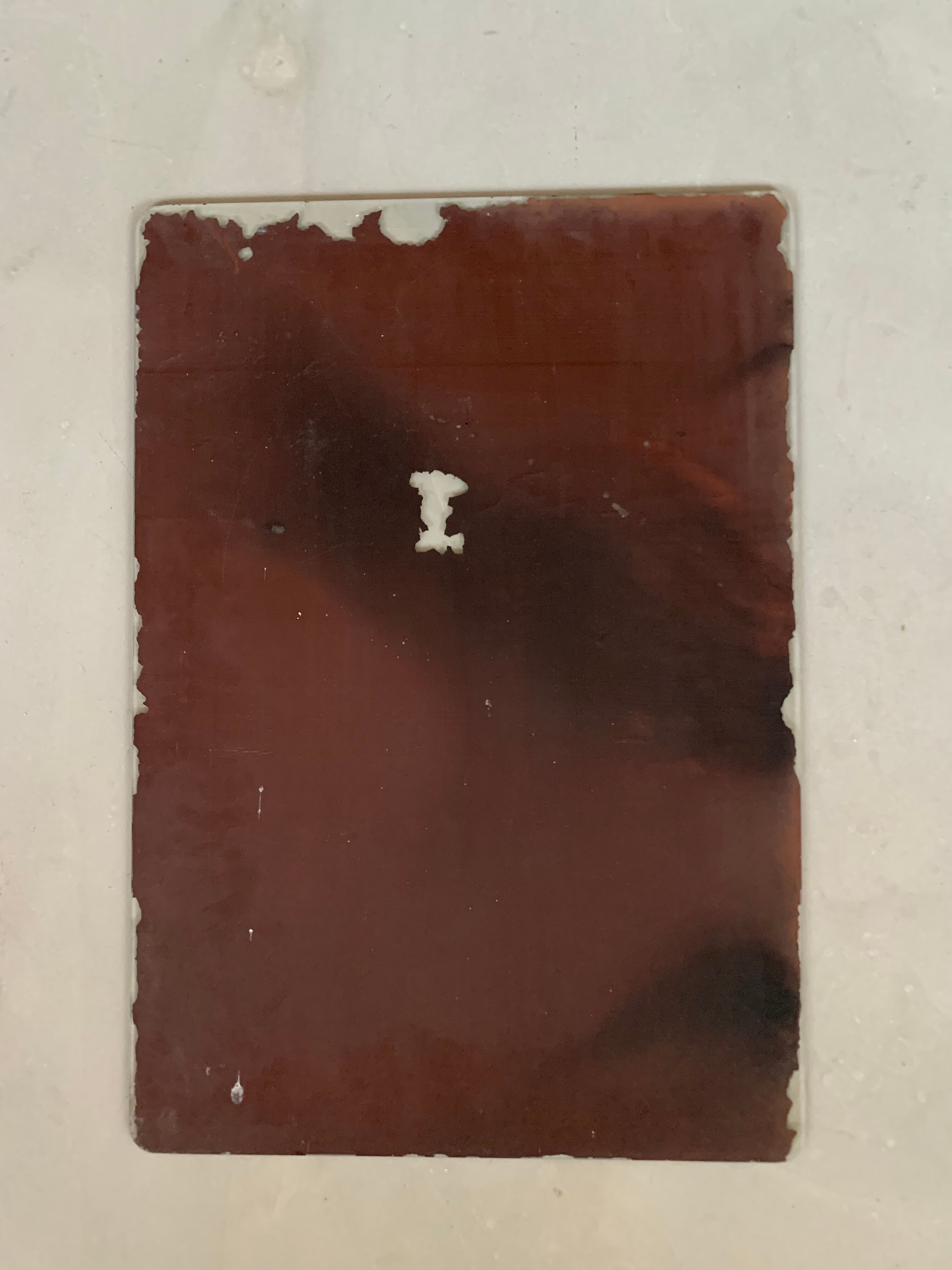 Antique beveled stitched mirror 60x40cm