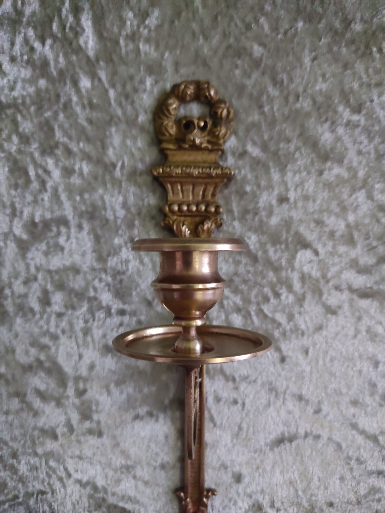 Wall candle holder in bronze and brass louis XVI style
