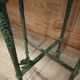 Pair of patinated bronze stools in the spirit of Giacometti.