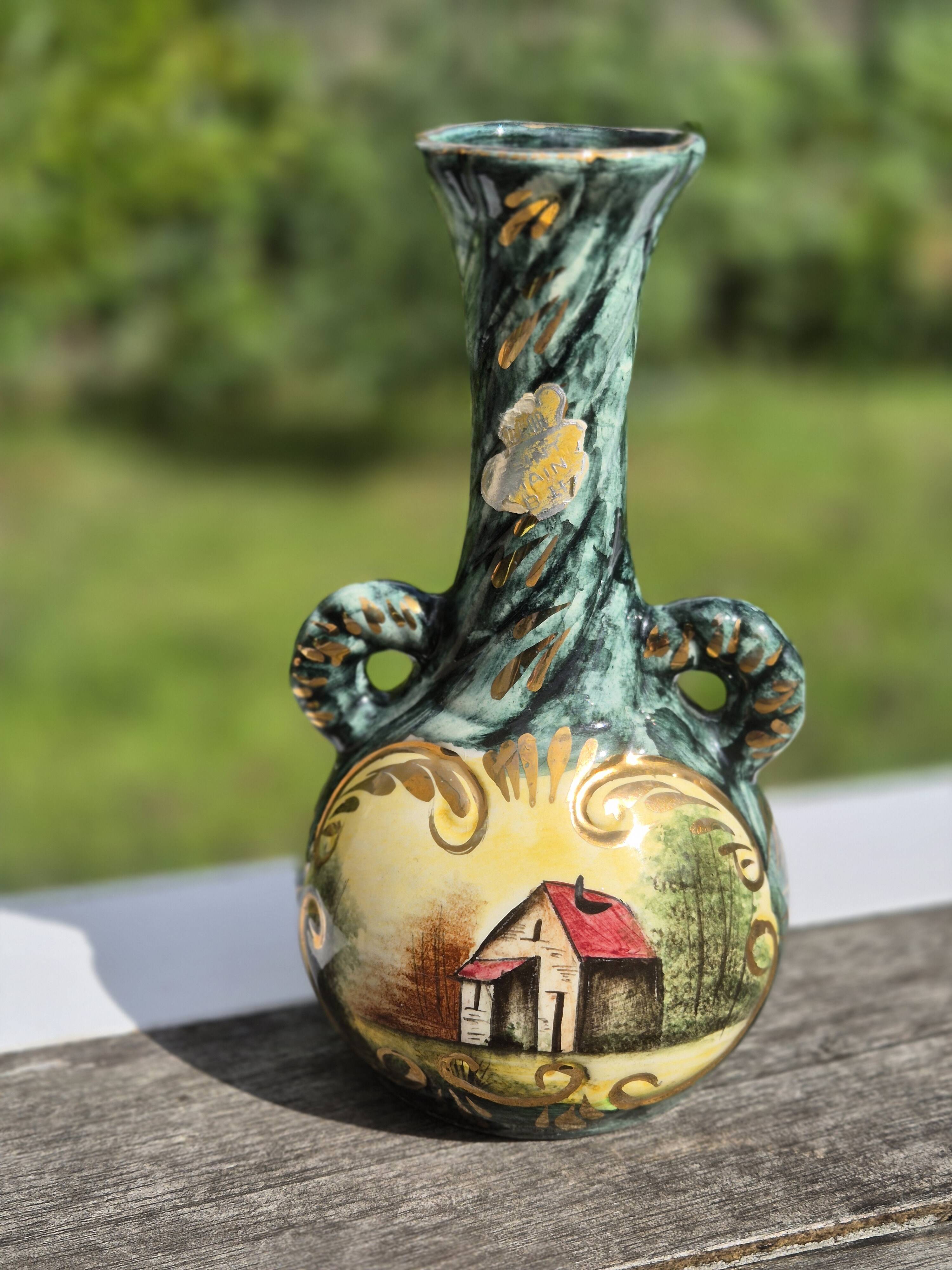 Splendid amphora vase Hubert Bequet - Vintage