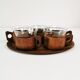 Teak coffee and tea set Schott & Gen Mainz Germany, 1970s.