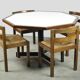 Modern vintage wengé dining table by OV Rotterdam, 1970s