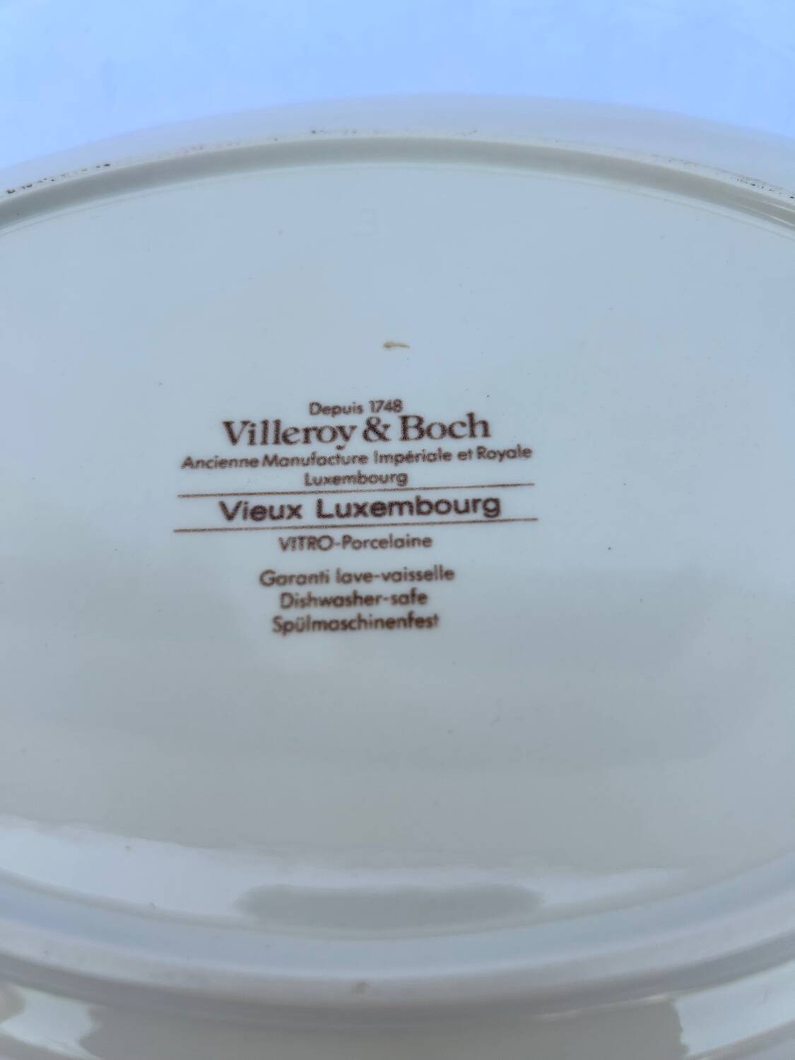 Old Luxembourg Villeroy and Boch serving dish