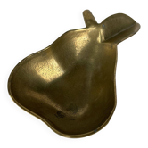 Empty pocket ashtray in pear-shaped brass