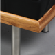 Scandinavian bench bench with center drawer