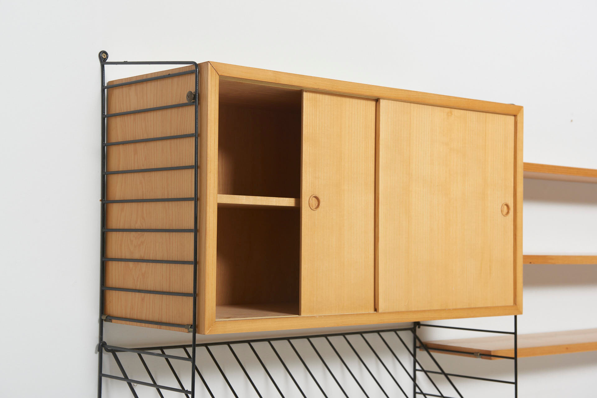 Shelving System in Ash by Nisse Strinning for String, Sweden - 1950