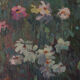 Landscape scene with floral meadow