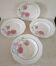 Set of four plates terra de fer Saint Amand