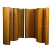 Wooden folding screen