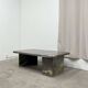 Vintage rectangular coffee table in marble