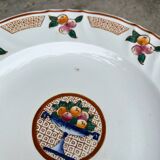 Plat et assiettes art deco, Longwy - décor Maurice