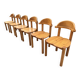 Set of 6 Scandinavian chairs by Rainer Daumiller from the 1970s.