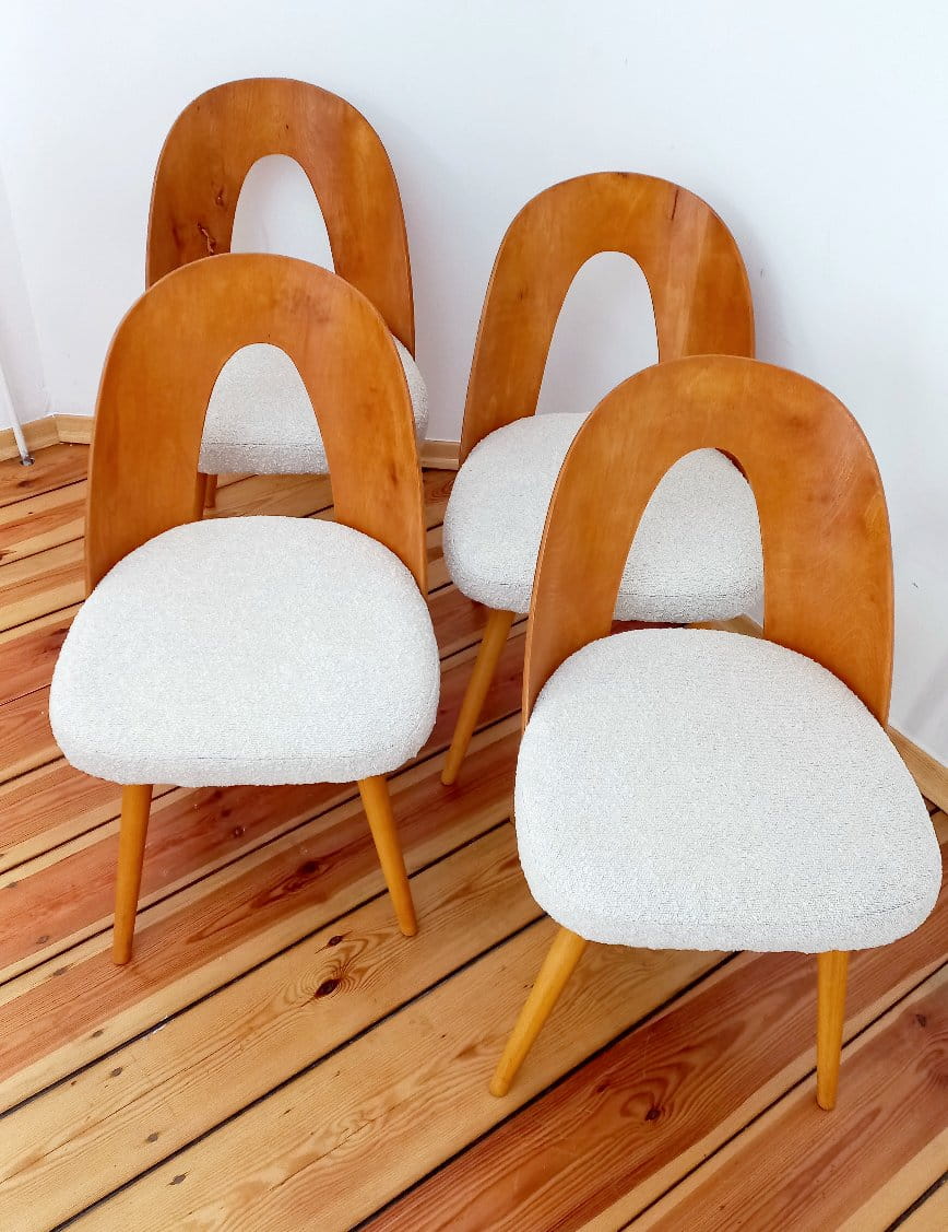 A set of four chairs, proj. A. Suman, Tatr Nabytok, Czechoslovakia, 1960s