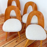 A set of four chairs, proj. A. Suman, Tatr Nabytok, Czechoslovakia, 1960s
