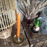 Copper candle holder