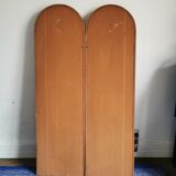 Paire de porte-manteau en cannage, années 70