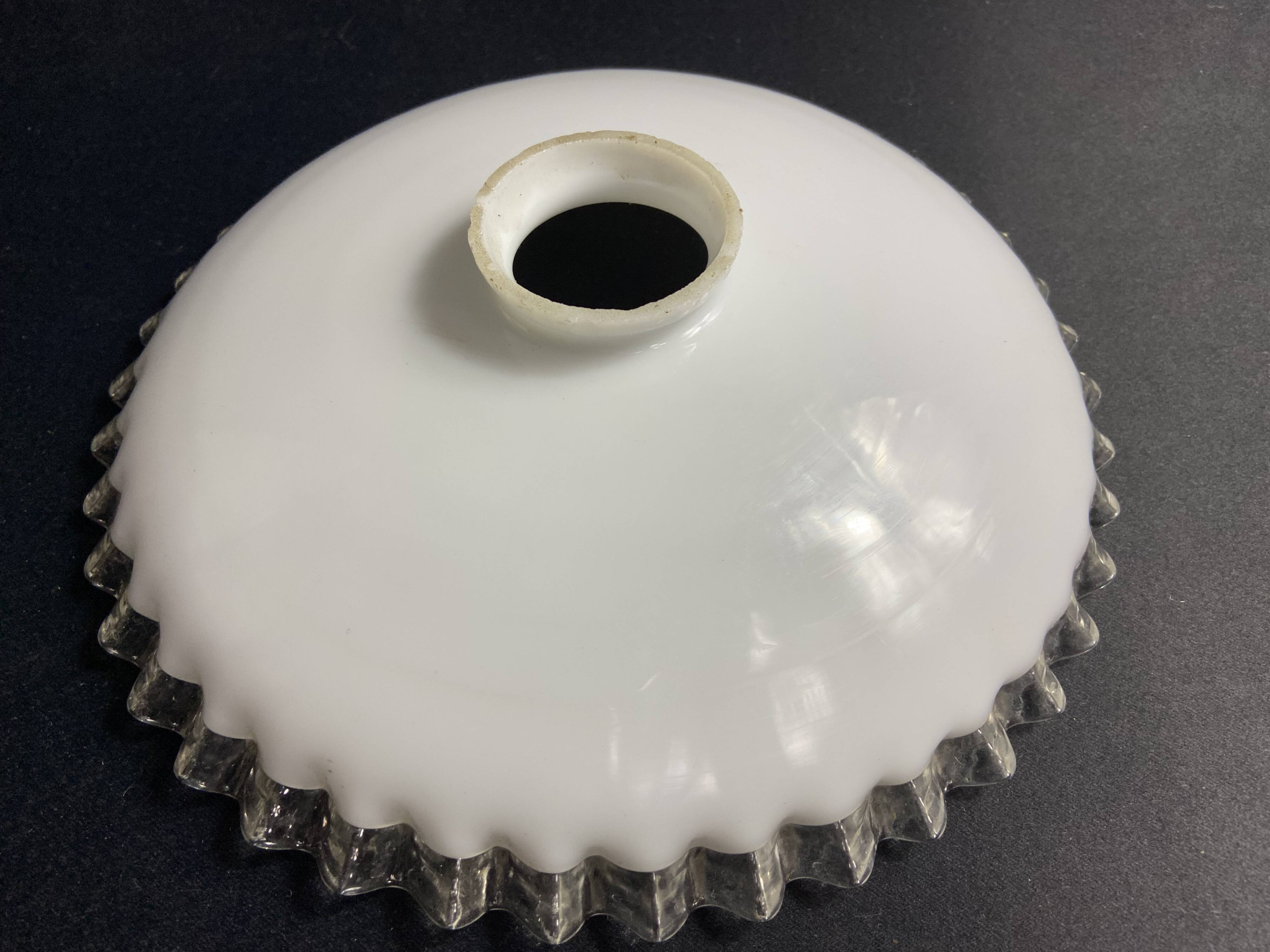 White opaline lampshade late 19th early 20th century