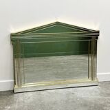 Large Vintage Horizontal Hollywood Regency Mirror by De Knudt, Belgium 1980
