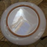 Service of 6 dish plates 6 deep plates enameled terracotta 1970s edge