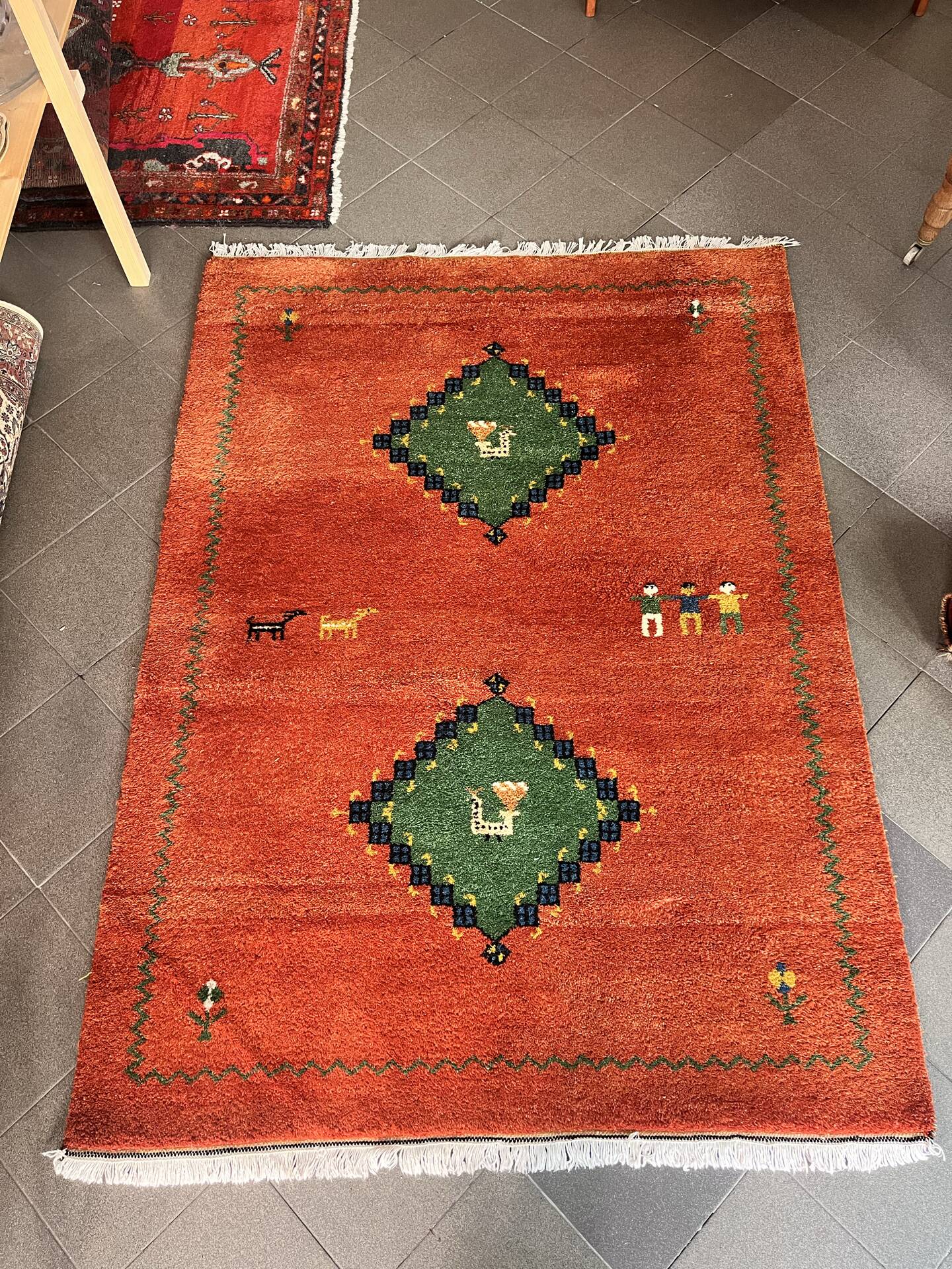Tapis Gabbeh en laine, 100 % laine