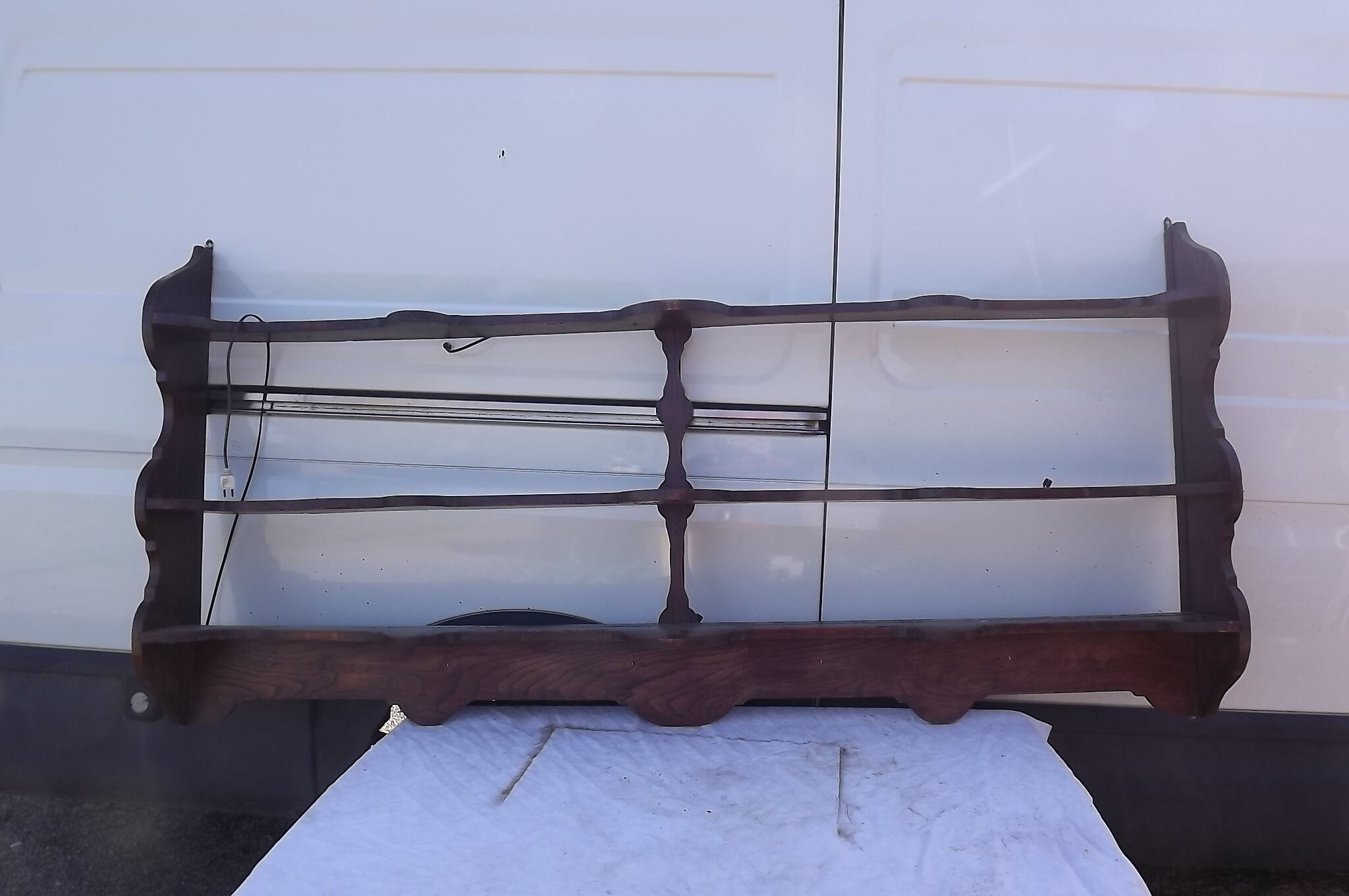 XIX wooden wall shelf