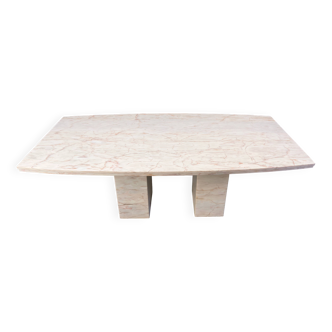 Table à manger en marbre vintage, années 1970