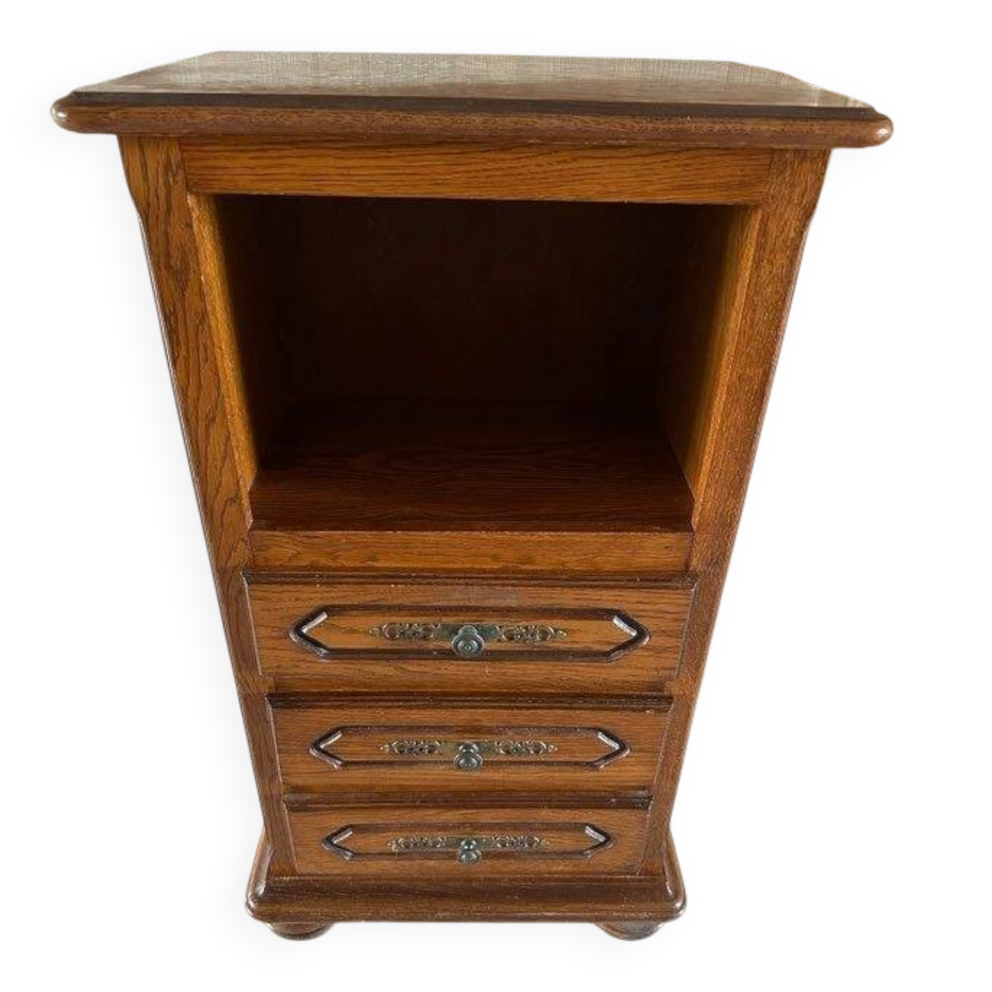 Bedside table in oak – rustic style