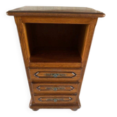 Table de chevet en chêne – style rustique