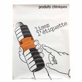 Vintage poster INRS graphics Metzger