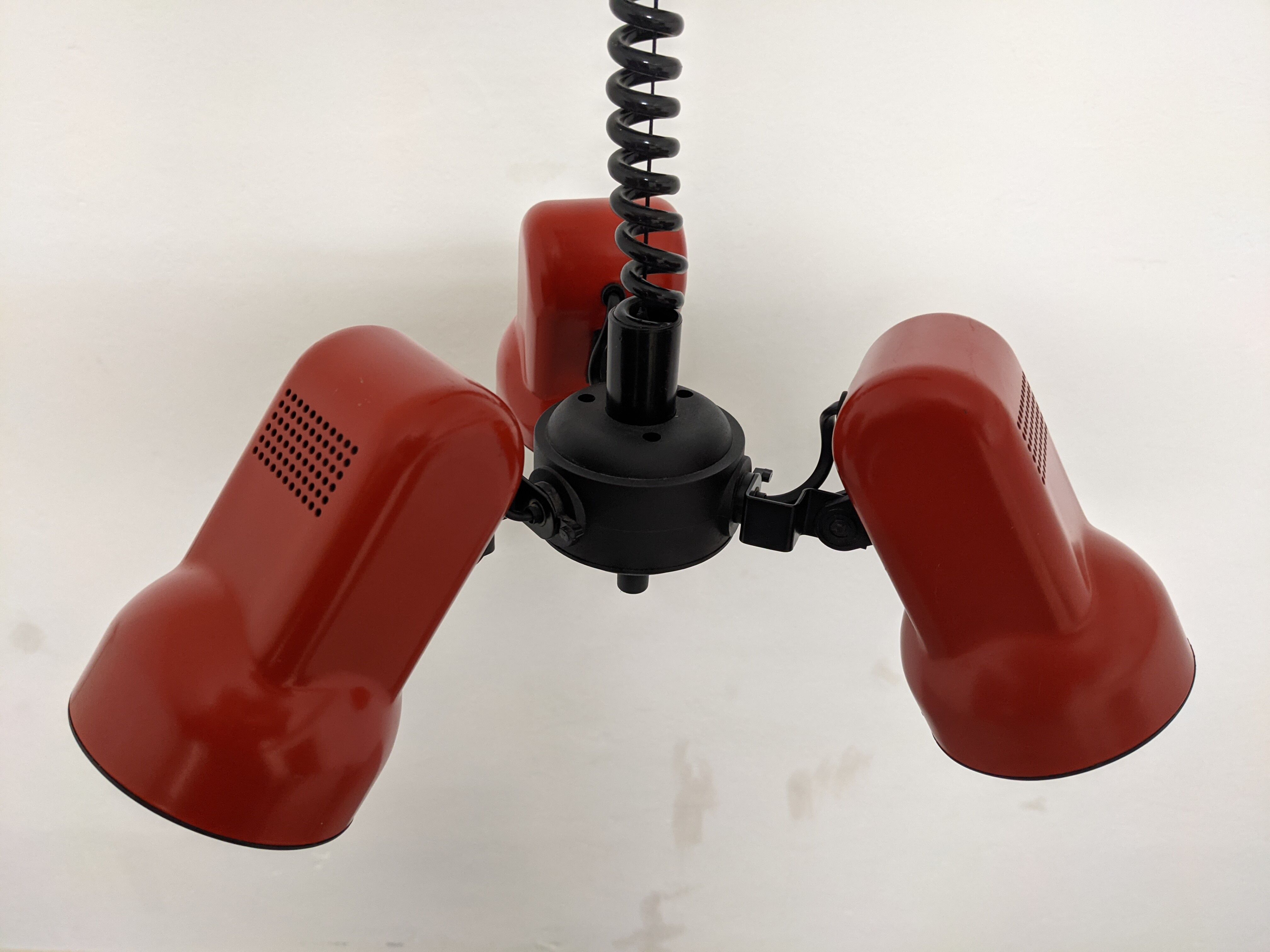 Chandelier with 3 spots of the 70s /80s of vrieland design