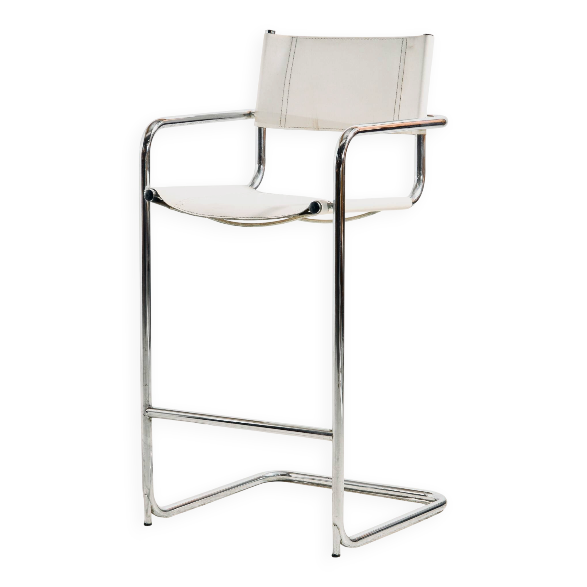 Tabouret de bar tubulaire style Bauhaus